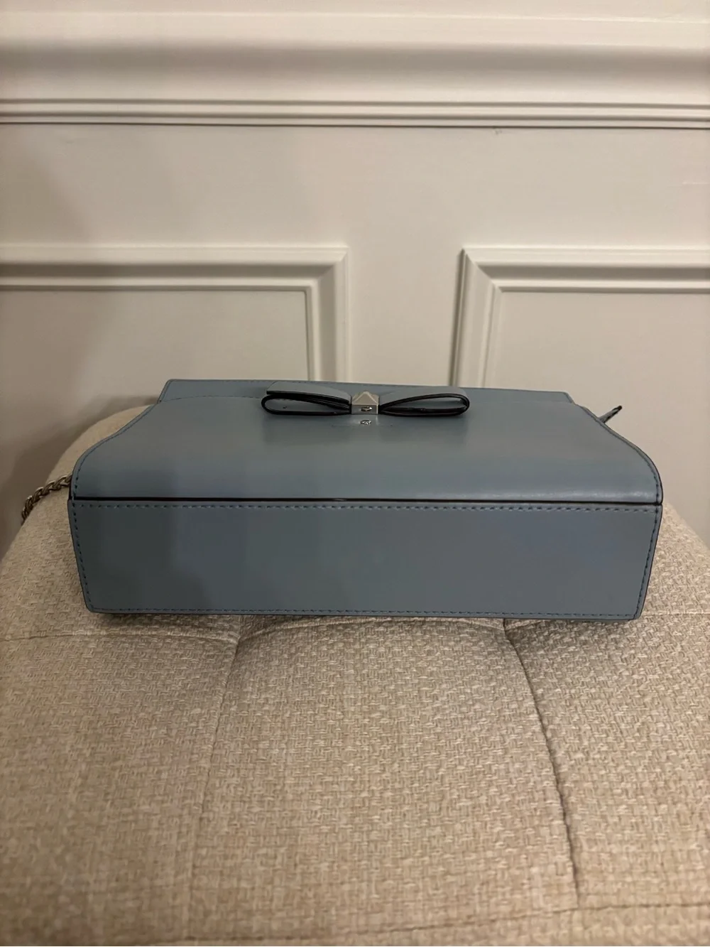 kate spade Slate Blue Leather Bow Crossbody